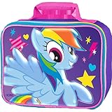 My Little Pony Purple with Pink Glitter Insulated Lunch Kit Tote