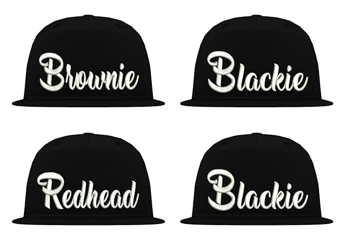 TRVPPY Unisex Partner BFF Snapback Cap Blondie Brownie BLACKIE Redhead