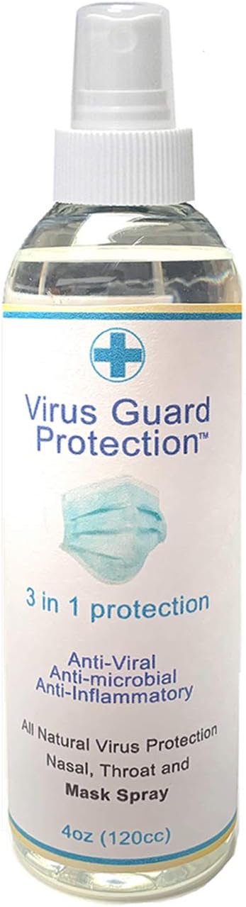 3 in One Protection Anti-Viral All Natural Antiseptic Spray Supports Healthy Immune Protection for You Your Family and First Responders Child Safe Pet Safe