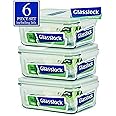 Glasslock Food-Storage Container with Locking Lids Oven and Microvave Safe - Rectangular 37oz