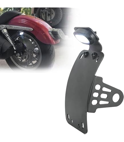 Hayabusa Peg Mount Tag Bracket W/ L.E.D. Plate Light (99-07 Only - Foto 5