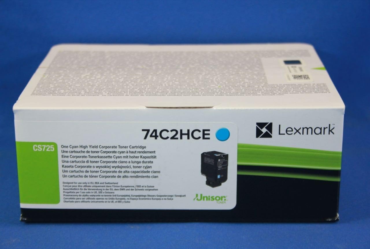 Lexmark 74C2HCE Laser Toner for CS725 - Cyan