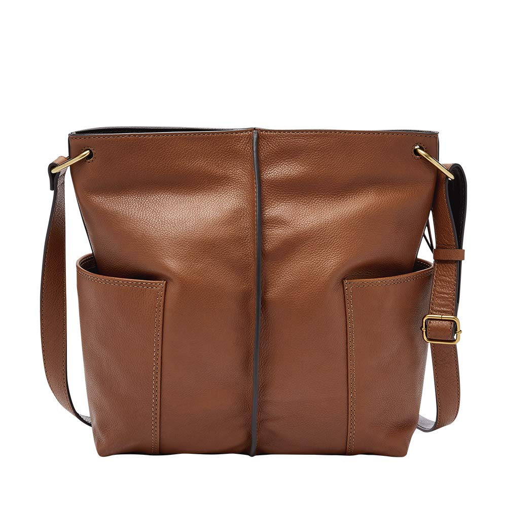 fossil finley leather shoulder bag