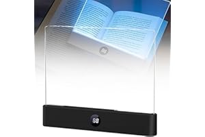 Reading Panel Lamp,Reading Lights,Smart LED Reading Light Flat - Flat Bookmark Lamp Eye Care Technology for Night Reading(Whi