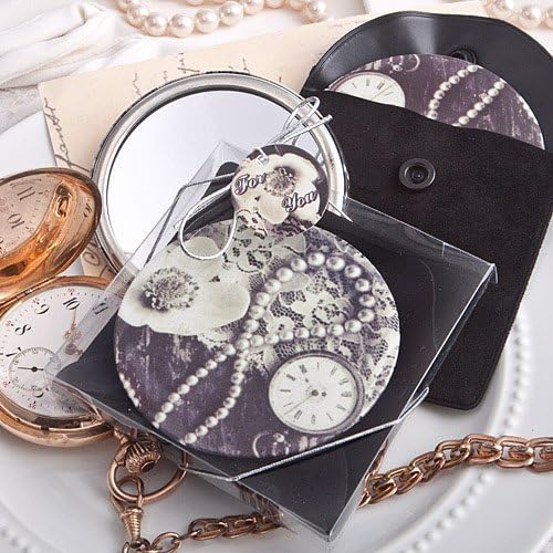 Vintage design pocket mirror [SET OF 12] by FashionCraft Wedding Favors