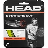 HEAD Synthetic Gut Tennis String Full Set, 17 Gauge, Yellow, 40 Foot Length