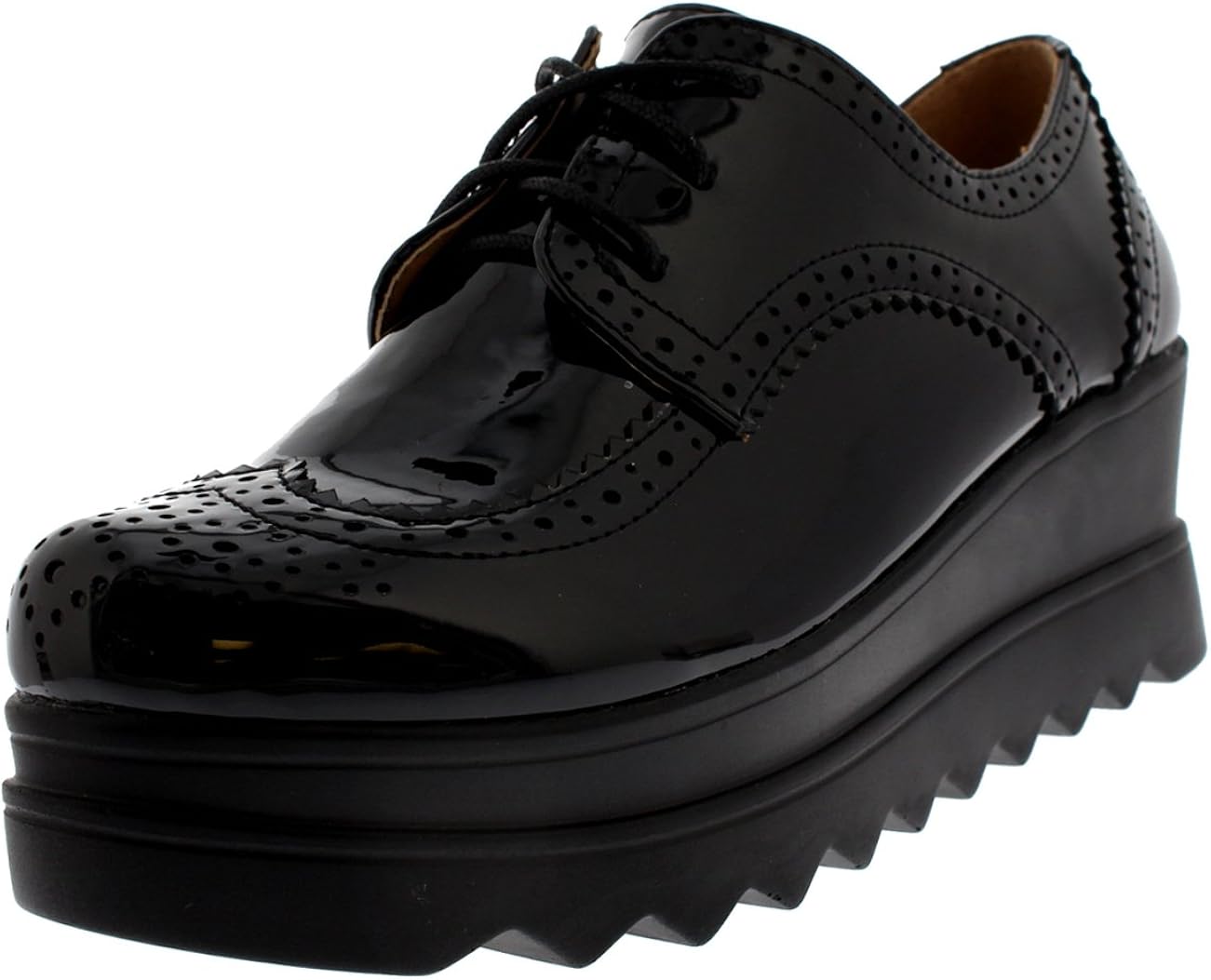 wedge heel brogues