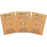 Friendship Necklace Best Friend BFF Necklace Necklace Bff Matching Heart Necklaces Long Distance Bestie Sister Birthday Valentines Day Jewelry Gifts Christmas Stocking Stuffers