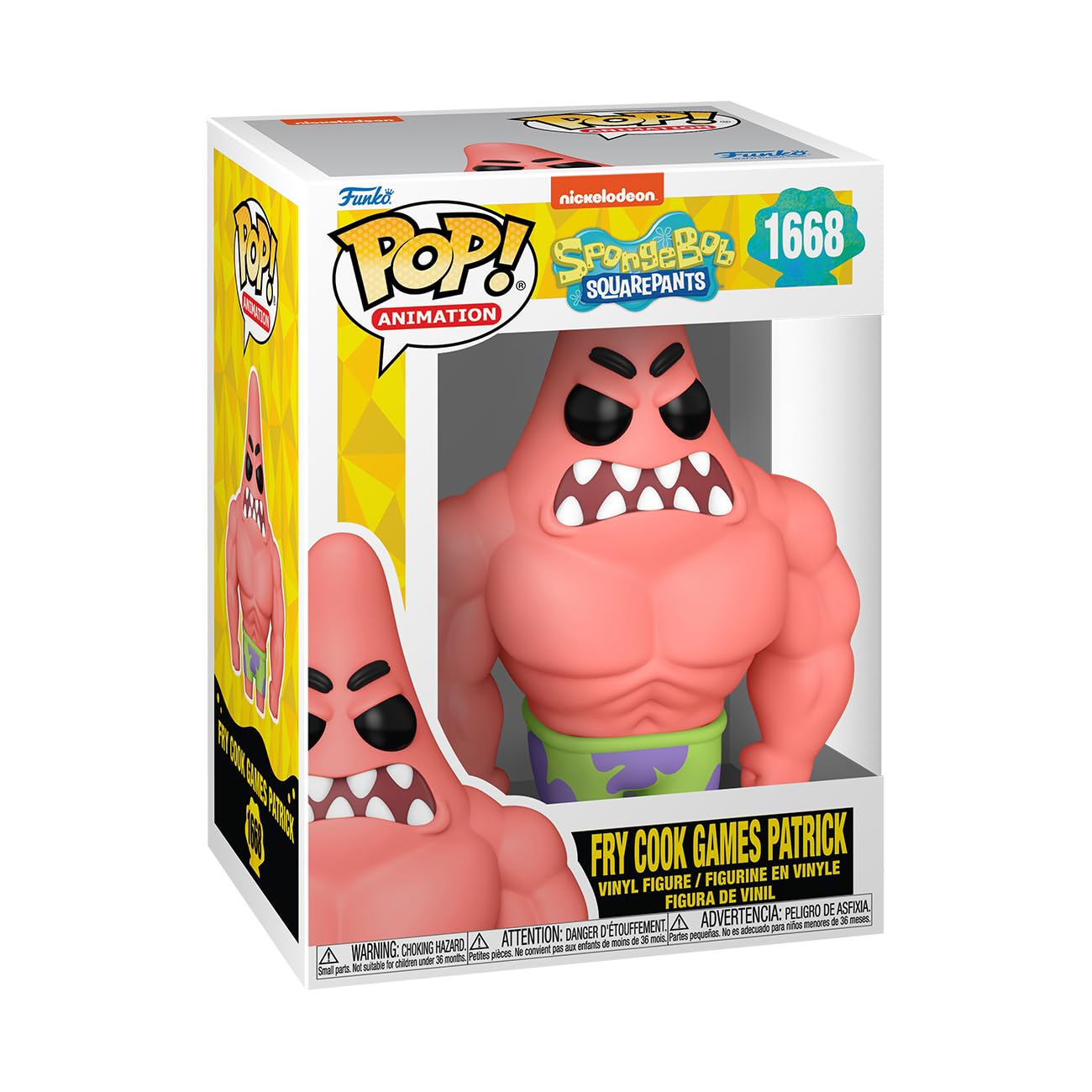Funko Pop Animation: Spongebob Squarepants 25th Anniversary - Fry Cook Games Patrick Star - Collectable Vinyl Figure - Gift Idea - Official Merchandise - Toys for Kids & Adults