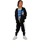 Bioworld Youth Boys Sonic 3 pc Hoodie Jogger T-shirt combo