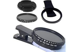 Solar Filter for Smartphone 2" Universal Smart Phone Solar Filter with Clip and Lens Cap Simple Installation Imaging Enhancin
