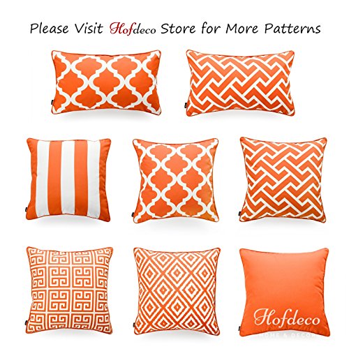 Orange Outdoor Lumbar Pillow Cover, Moroccan, 12"x20" Pricepulse