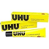 UHU ALL PURPOSE GLUE 20ml BOX EXTRA STRONG CLEAR ADHESIVE [PACK OF 2 TUBES]