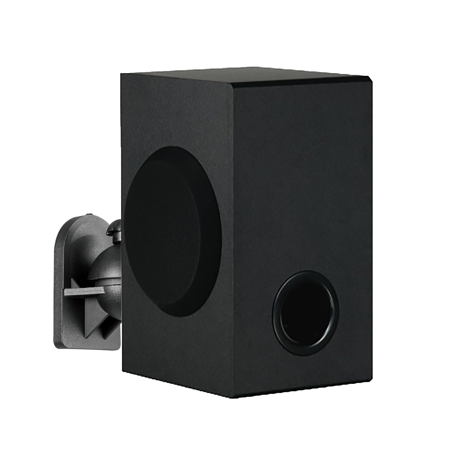 WALI Speaker Wall Ceiling Mounts One Pair, Bookshelf Speaker Wall Mount Brackets, Surround Sound Speaker Mounts, Hold up to 7.7 lbs (SWM202), Black