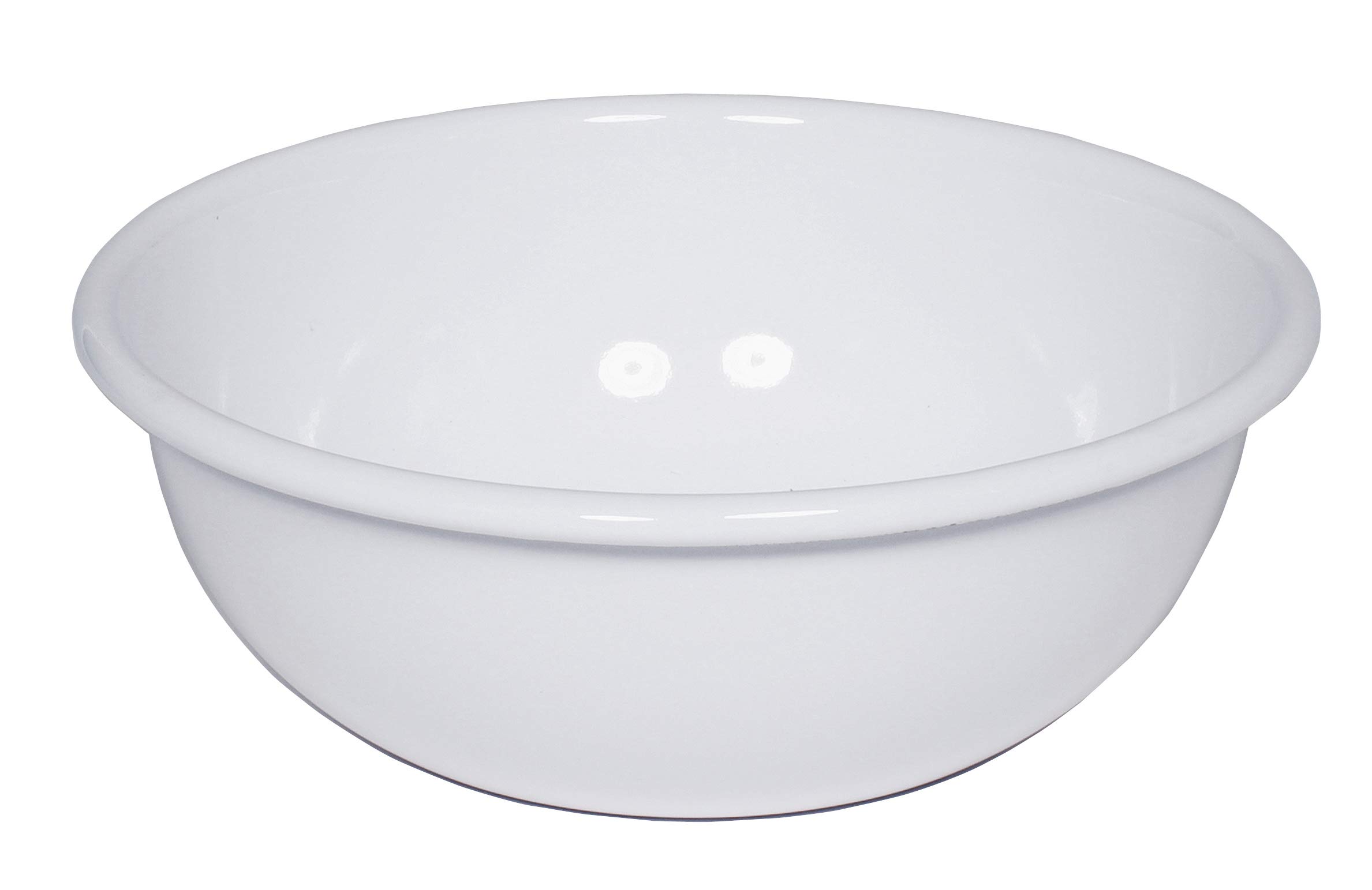 Riess, 0303-033, Kitchen Bowl 14, Classic-White, Diameter 14 cm, Height 5.1 cm, Enamel, White, Induction