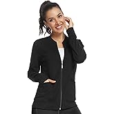 JEYONG Women's Zip Front Warm-Up Jacket