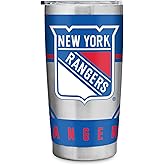 Rico Industries NHL Hockey 20oz Stainless Steel Tumbler with Lid - Great for Coffee, Tea, Water or Cocktails