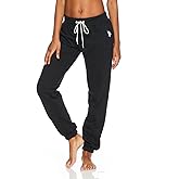 U.S. Polo Assn. Womens Sweatpants - French Terry Lounge Pants Sweats - Breathable, Comfy Joggers for Women No Pockets