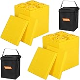OULEME 24 Pack RV Leveling Blocks, Stackable Jack Blocks, Interlocking Leveling Pads with Carrying Bag, for Camper Travel Tra