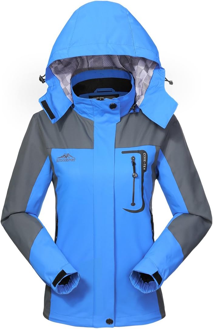 Waterproof Jacket Rain Coats for Women Outdoor Hiking Travel Windproof Jackets