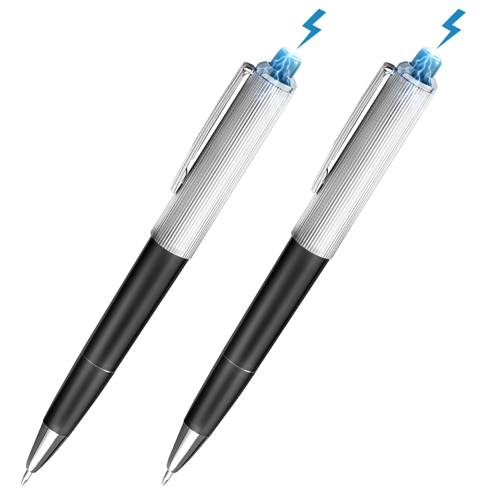 TOYANDONA 2 Pieces Electric Shocking Pen Toy, Safe Fun Joke to Friend Prank Pens, Funny Prank Toy April Fools Day Trick Shocks Game for Party