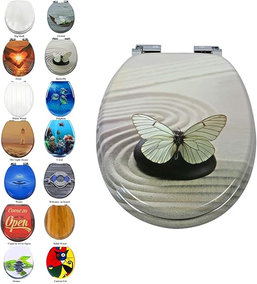 Round Toilet Seat, Wide Choice of Beautiful Toilet Seats, Easy Clean