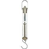 EISCO Newton Force Meter Spring Scale - Max Capacity 10N, 1 kg, Dual Scale Labeled.