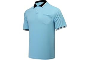 VKT Umpire Shirt Polo Short Sleeve Baseball Softball Ref Uniform Referee Gear Sized for Chest Protector