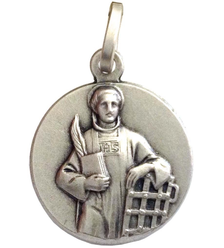 925 Sterling Silver Saint Lawrence Medal
