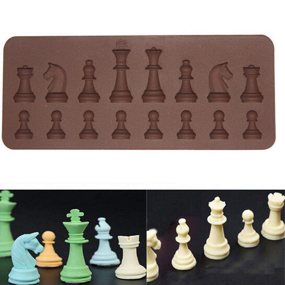 Diy Chess Piece Storage Buy Big Box Chess 16 Cavity 3D Silicone Chess Piece Chocolate Cookie