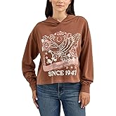 Wrangler womens Retro Cropped Hoodie Sweatshirt