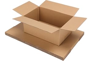ZBEIVAN Shipping Boxes Mailers 9x6x4 inches Corrugated Cardboard Small Packing Kraft Moving Mailing Box, Pack of 6