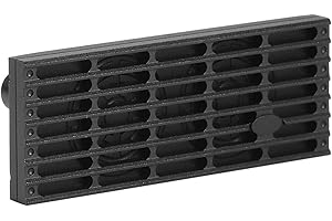 RXZIXYL CNC Aluminum Classic Front Rear Bumper with Winch Mount and Grill for 1/18 RC Crawler TRX4M Defender Upgrade Parts (Front Grill)