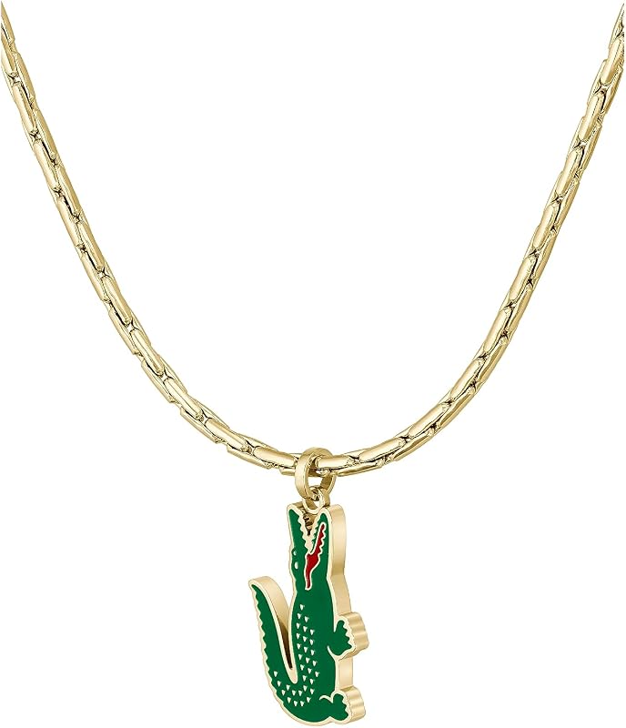 Colar de corrente Lacoste para homem, ARTHOR Collection aço inoxidável, ouro (ouro)