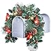 Collections Etc Cardinal Solar Christmas Mailbox Swag 8.13