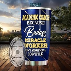 MONIZILUCKY Academic Coach Tumbler Stainless Steel