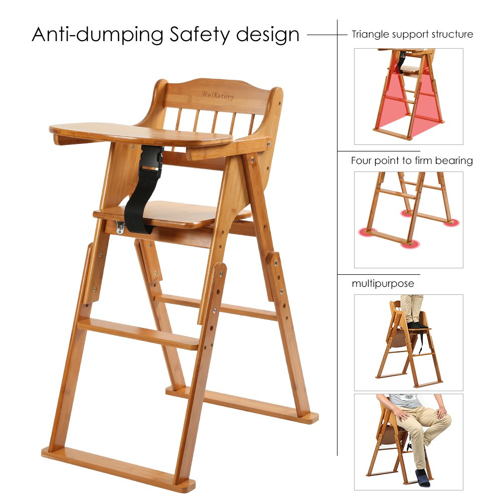 bamboo baby high chair