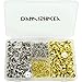 DYWISHKEY 320pcs Butterfly Clutch Metal Uniform Pin Badge Insignia Clutches Backs with Pins (Mix Color)