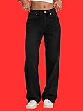 Wanduyini Straight Leg Jeans for Women Casual