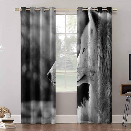 Amazon.com: Bedroom Curtains, W52 x L72 Thermal Insulated Blackout