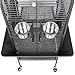 Topeakmart 61-inch Wrought Iron Selection Play Top Large Parrot Bird Cage, Blackthumb 3