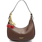 Crescent Shoulder Bags for Women Cherry Purses Cute Hobo Tote Handbag Mini Clutch Purse