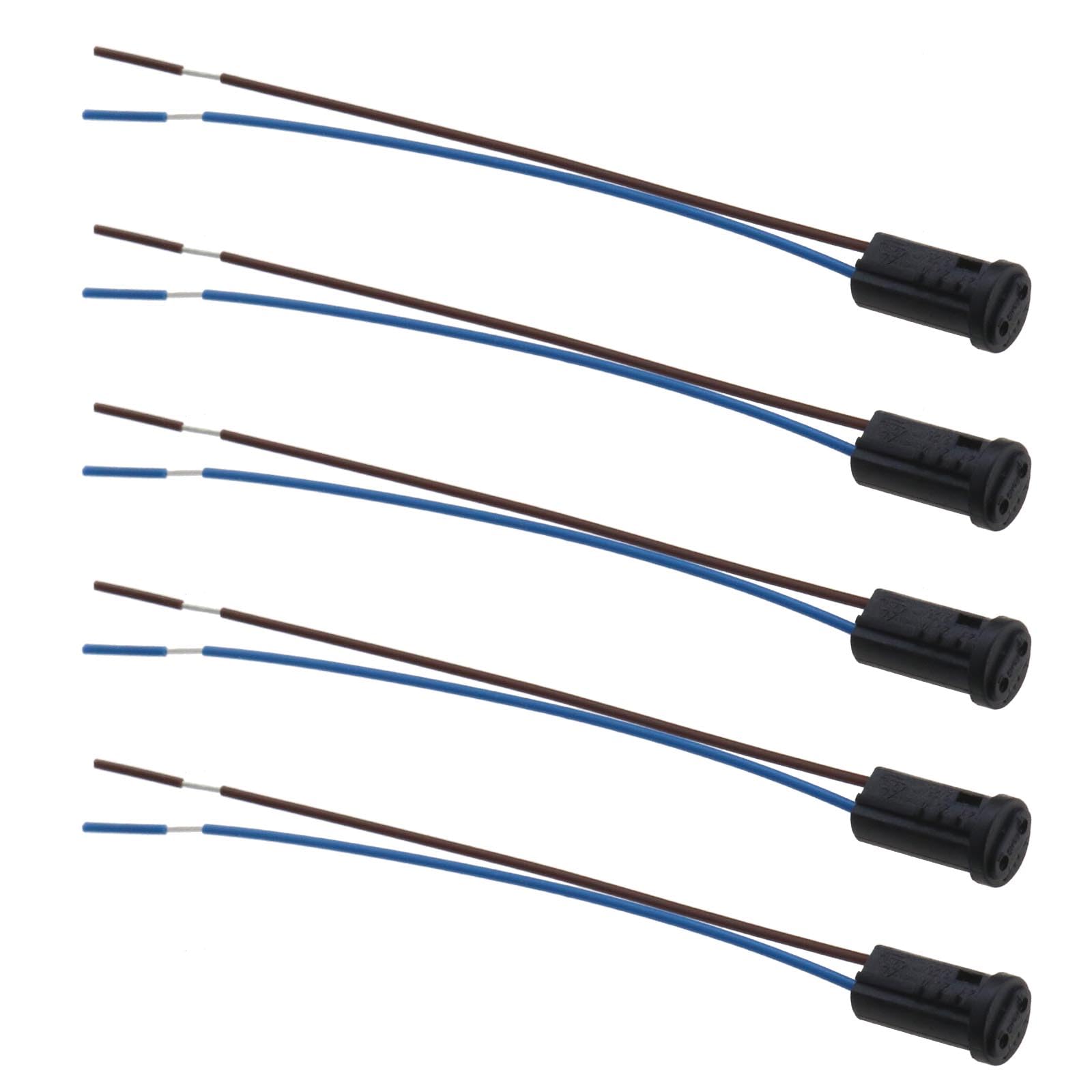 VGOL 30PCS G4 LED Bulb Socket Halogen Bulb Base 12V Plastic Lamp Holder Socket G4 Wire Connector Socket Plug Holder Adapter 100mm Black