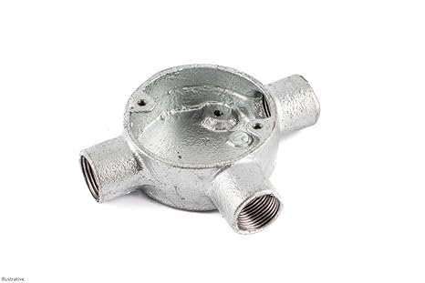 Metal galvanizado 20 mm conducto caja (T): Amazon.es: Industria, empresas y ciencia