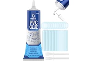 INSOIA Pool Liner Patch, Air Mattress Repair Kit 120 ML – Waterproof Vinyl Repair Patch Kit for Inflatables, Swimming Ring, Tent, Bounce House, Inflatable Toys, Hot Tub, PVC Boat, Raft, Kayak