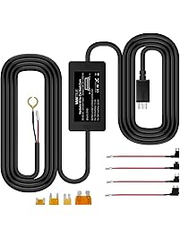 Vantrue 10ft Mini USB 12V-24V to 5V Dash Cam Hardwire Kit with Mini/ACS/ATO/Micro2 Add a Circuit Fuse Holders, Low Voltage Protection for Vantrue N2 Pro/N2/X3/T2/N1 Pro/X1 and other Mini USB Dash Cams