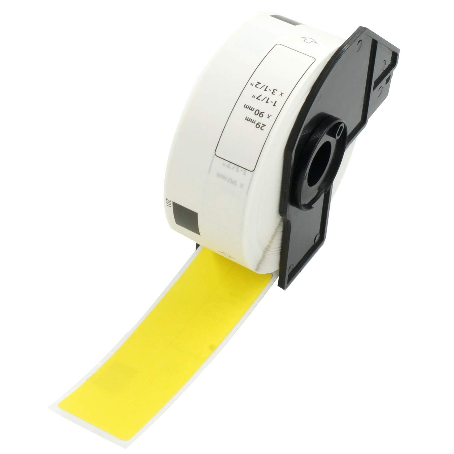 BETCKEY - 400 Yellow Labels Replacement for Brother DK-11201, 29mm x 90mm Standard Address Labels Compatible with Brother QL Label Printers