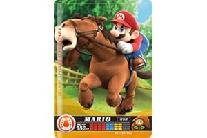 LAVREBU Nintendo Mario Sports Superstars Amiibo Card Horse Racing Mario for Nintendo Switch, Wii U, and 3DS