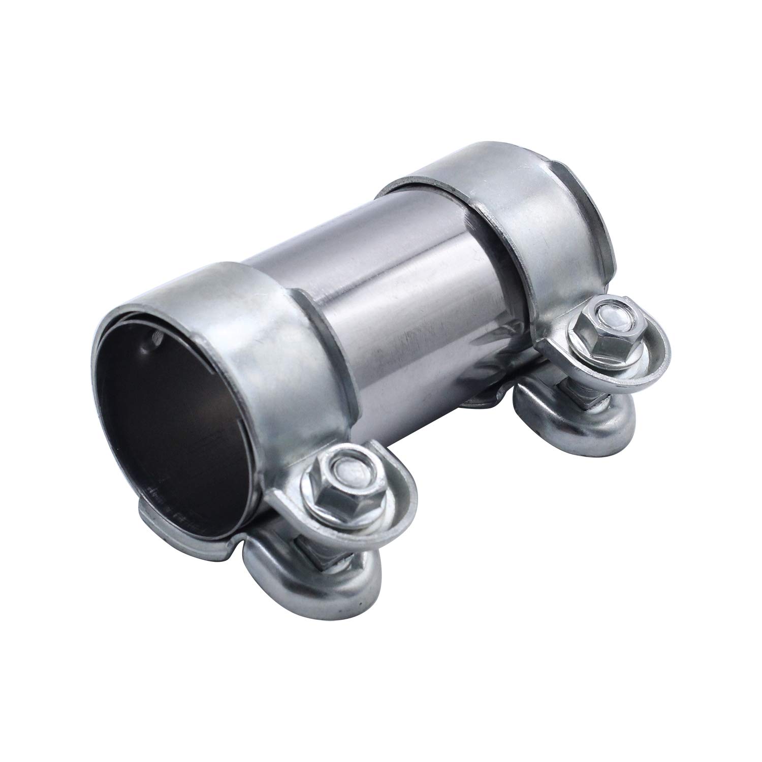 TAKPART Universal Exhaust Clamp Pipe Connector Double Clamp Ø 50 x 125 mm