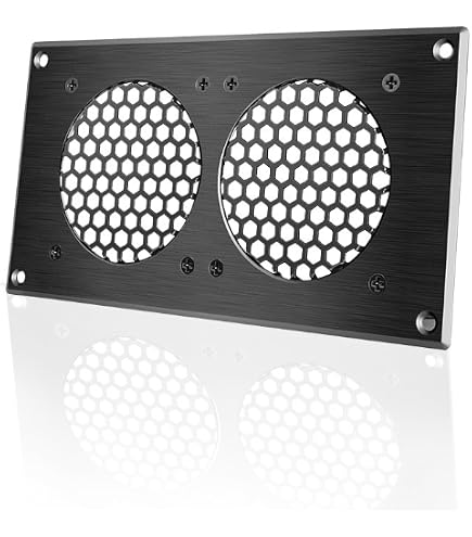 AC Infinity Ventilation Grille, For PC Computer AV Electronic Cabinets, Also Mounts